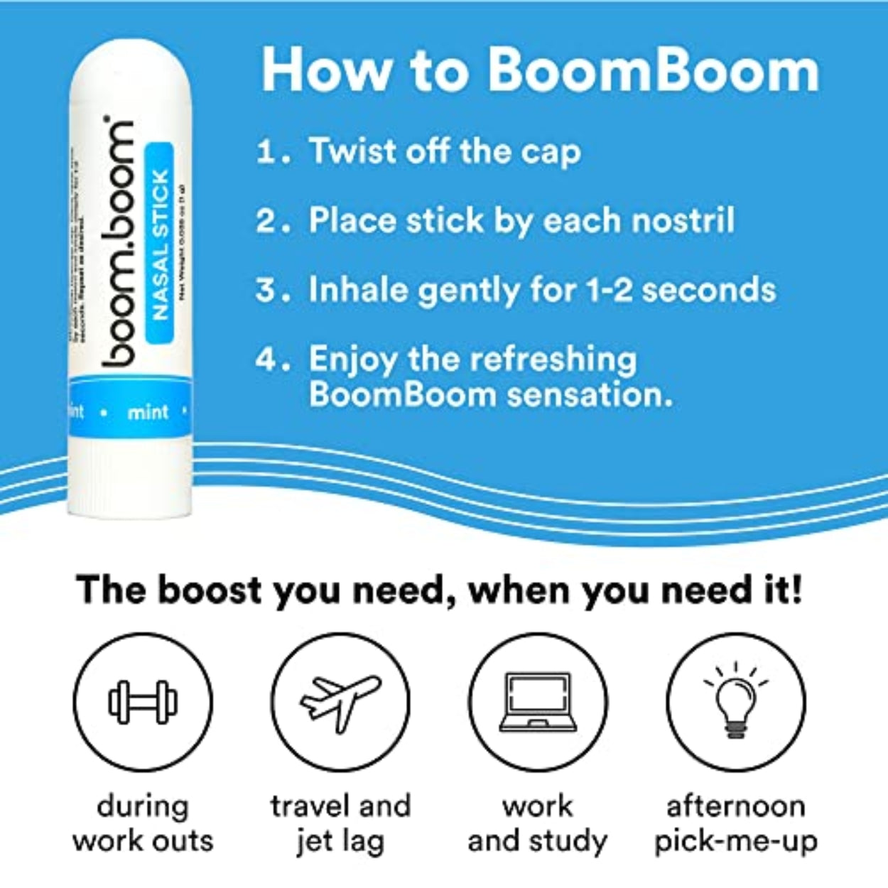 how to Boom Boom Nasal Stick